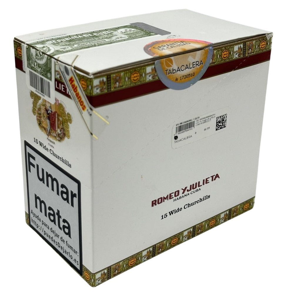 ROMEO Y JULIETA WIDE CHURCHILS 15s 罗密欧与朱丽叶 宽丘吉尔 纸盒铝管 15支/盒