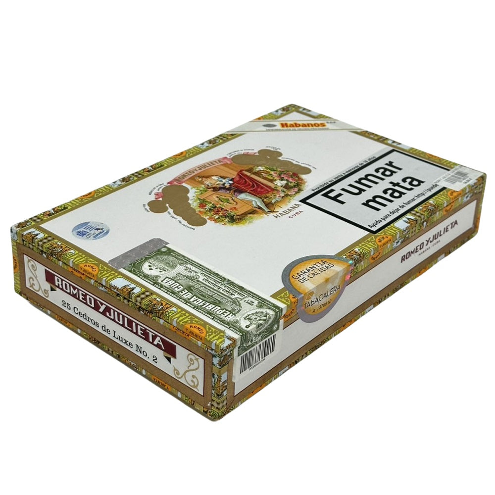 ROMEO Y JULIETA CEDROS DE LUXE NO. 2 25s 罗密欧与朱丽叶 雪松二号 25支/盒