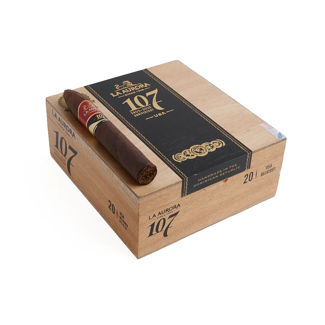 La Aurora 107 Maduro Usa Belicoso 20s 狮子王 107 马杜罗 比利高 20支/盒