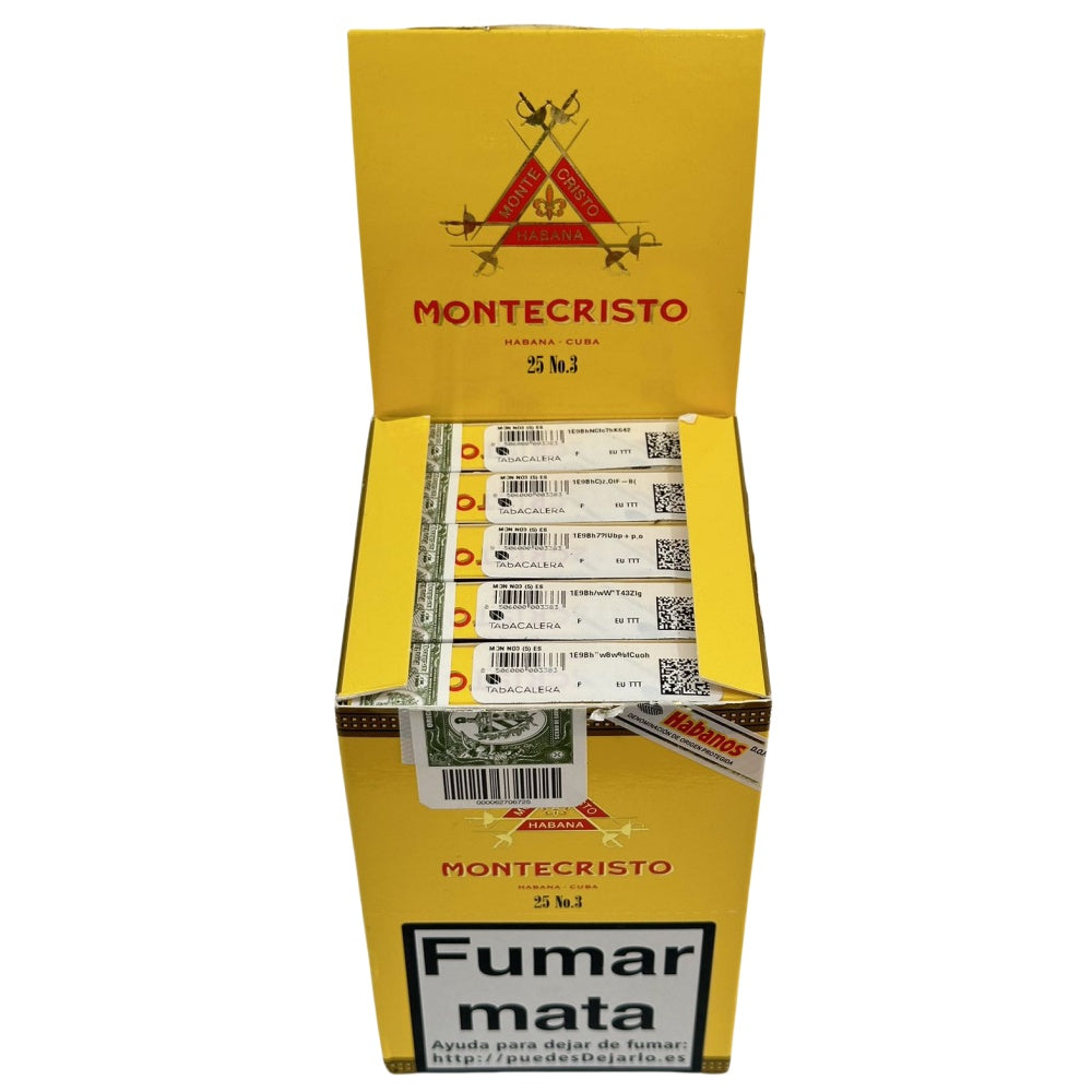 MONTECRISTO No.3 25s 蒙特 三号纸盒 25支/盒