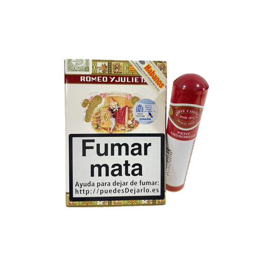 ROMEO Y JULIETA PETIT CHURCHILLS TUBOS 3s 罗密欧与朱丽叶 小丘吉尔纸盒铝管 3支/盒