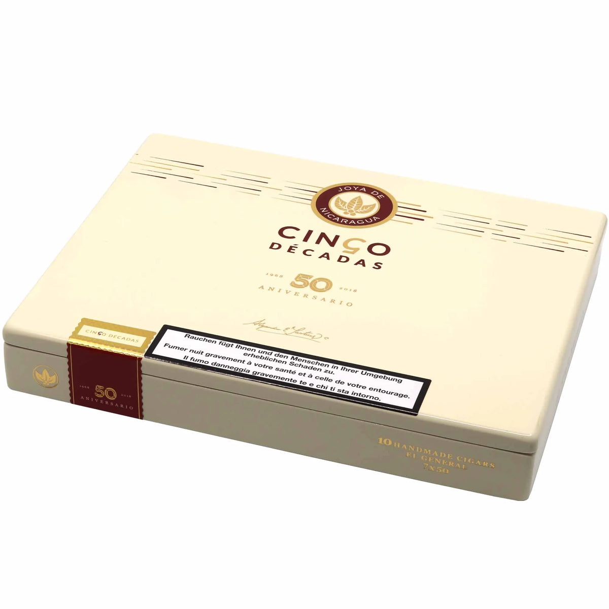Joya de Nicaragua Cinco Décadas El General 10s 尼加拉瓜珍宝 五十周年 指挥官 10支/盒