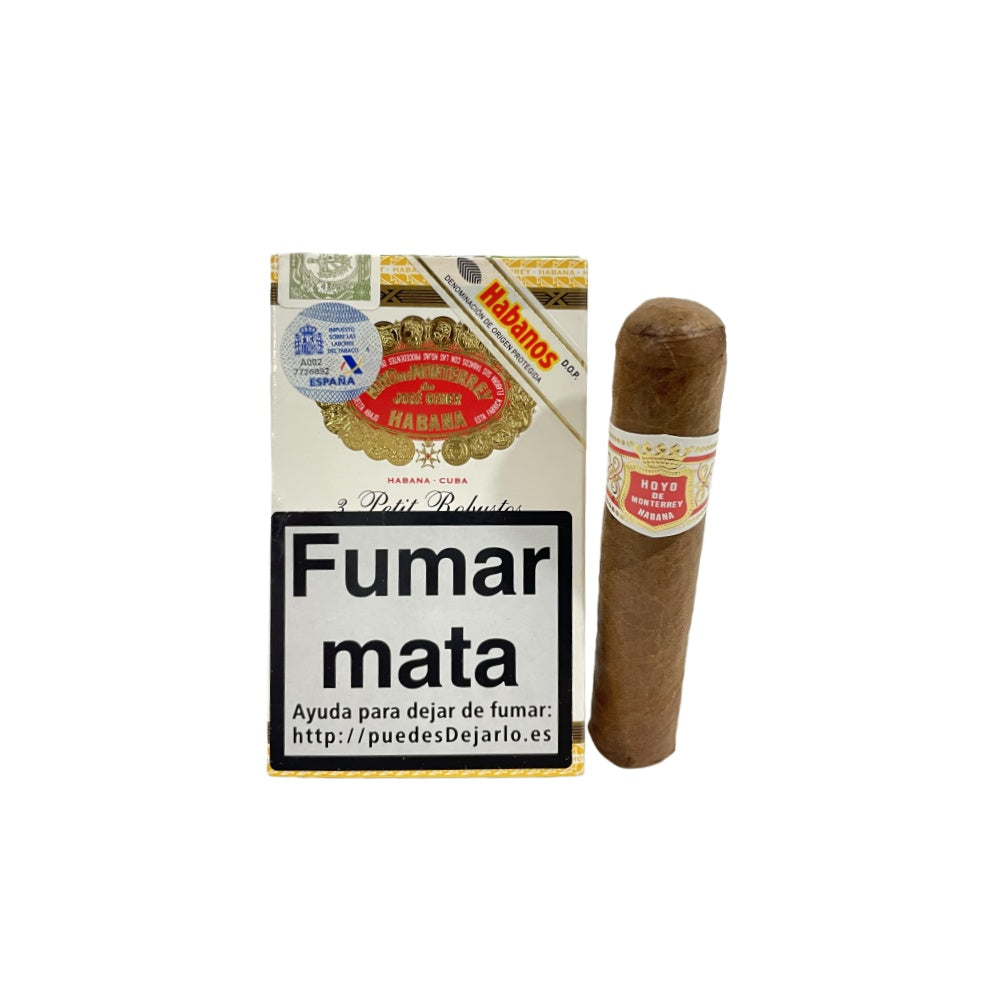 HOYO de MONTERREY PETIT ROBUSTOS 3s 好友 小罗布图 纸盒 3支/盒