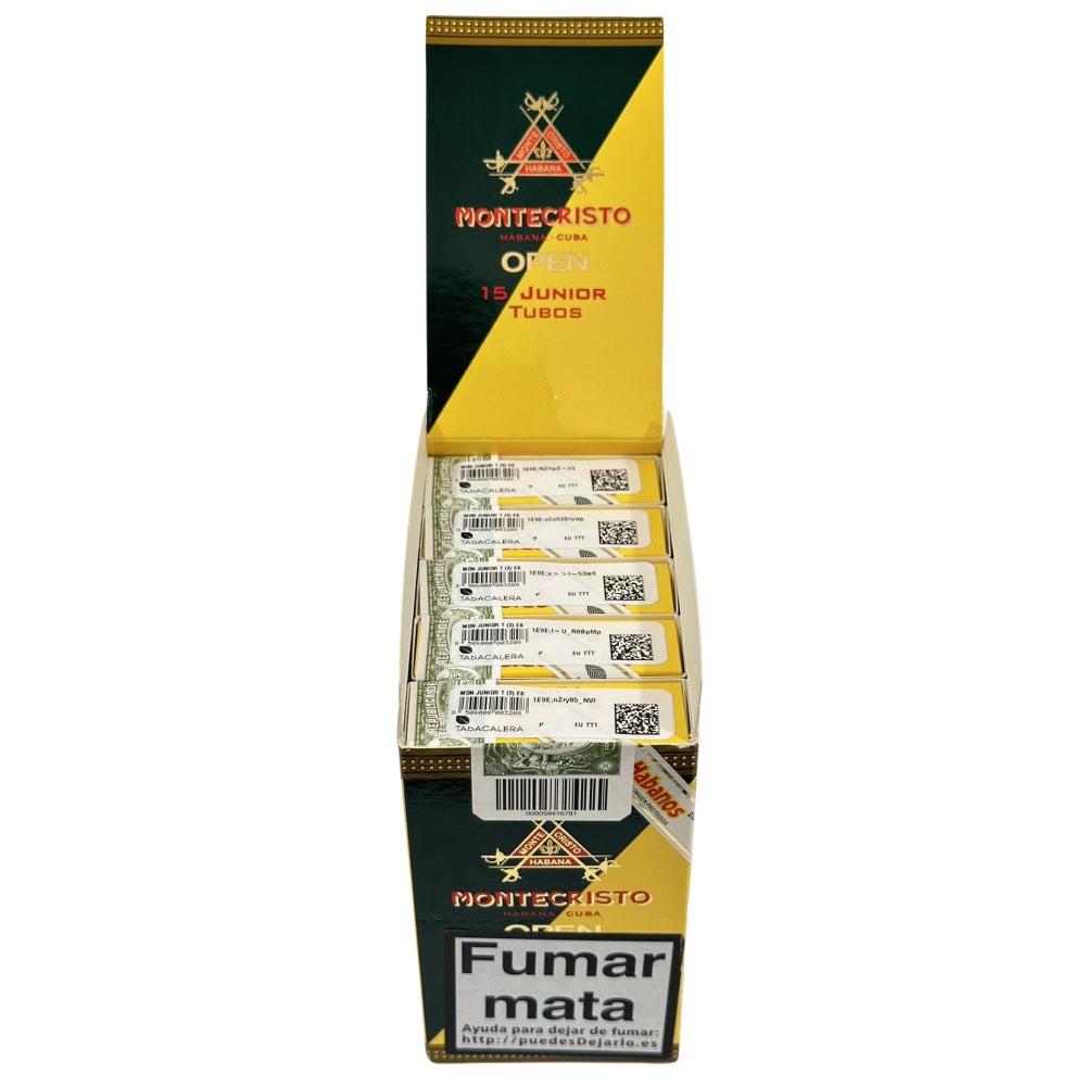 MONTECRISTO JUNIOR TUBO 15s 蒙特 少年纸盒铝管 15支/盒