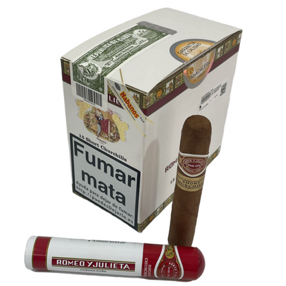 ROMEO Y JULIETA SHORT CHURCHILLS 15s 罗密欧与朱丽叶 短丘吉尔 纸盒铝管 15支/盒