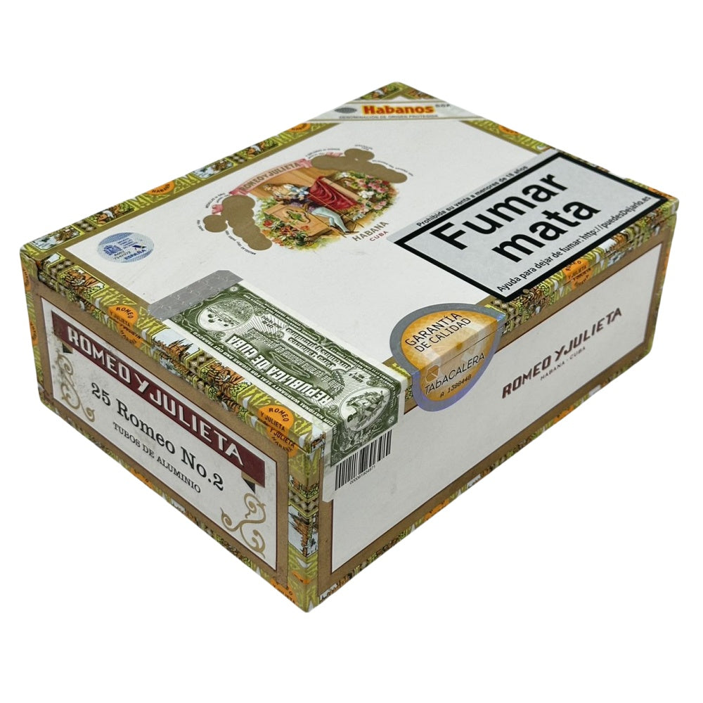 ROMEO Y JULIETA No.2 TUBO 25s 罗密欧与朱丽叶 二号铝管 25支／盒