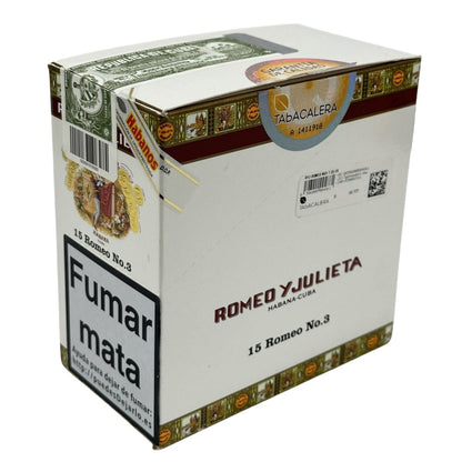 ROMEO Y JULIETA No.3 TUBO 15s 罗密欧与朱丽叶 三号纸盒铝管 15支/盒