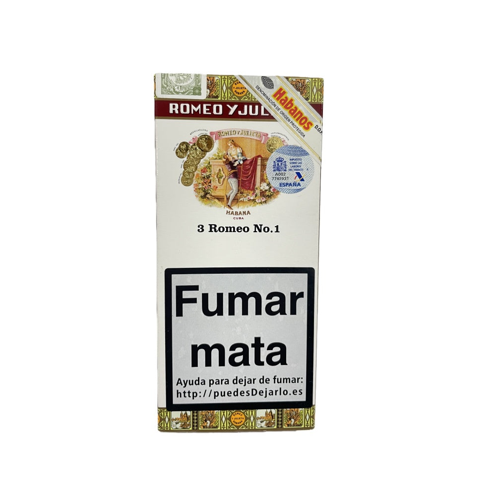 ROMEO Y JULIETA No.1 3s 罗密欧与朱丽叶 一号纸盒铝管 3支/盒