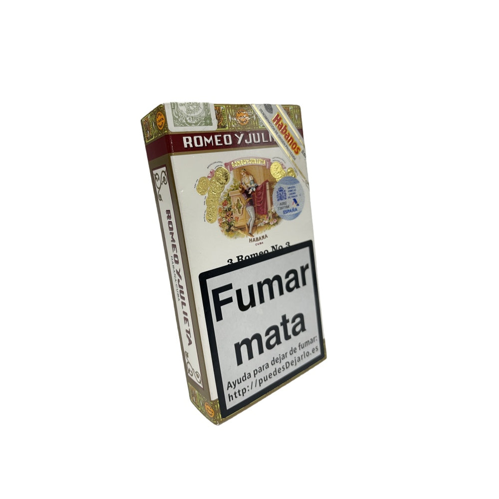 ROMEO Y JULIETA No.3 TUBO 3s 罗密欧与朱丽叶 三号纸盒铝管 3支/盒