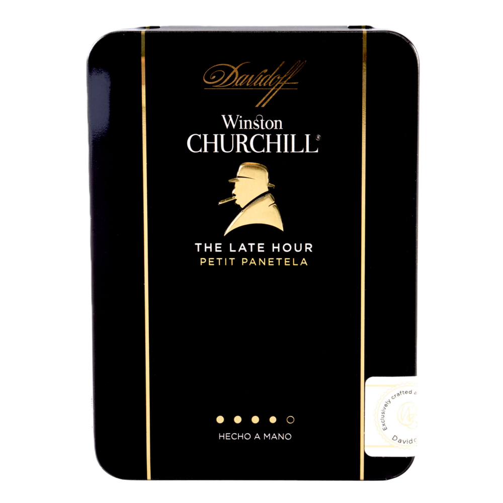 DAVIDOFF WINSTON CHURCHILL THE LATE HOUR PETIT PANETELA 5s 大卫杜夫 温斯顿 丘吉尔 至暗时刻 小宾丽 铁盒 5支/盒