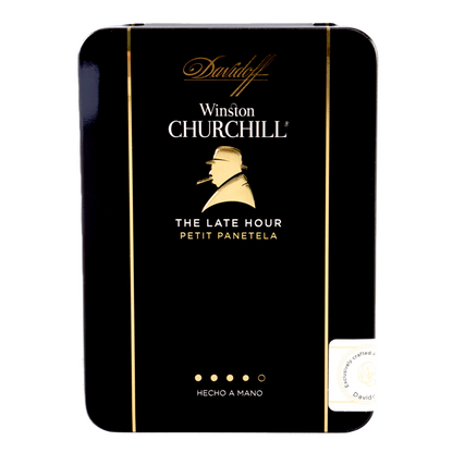 DAVIDOFF WINSTON CHURCHILL THE LATE HOUR PETIT PANETELA 5s 大卫杜夫 温斯顿 丘吉尔 至暗时刻 小宾丽 铁盒 5支/盒