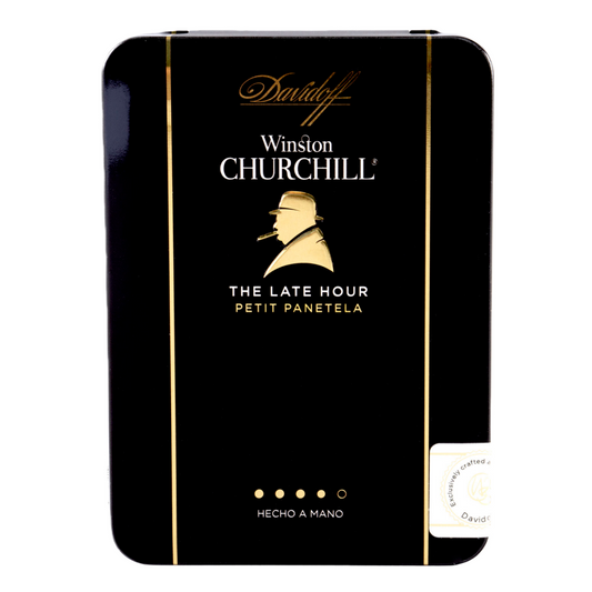 DAVIDOFF WINSTON CHURCHILL THE LATE HOUR PETIT PANETELA 5s 大卫杜夫 温斯顿 丘吉尔 至暗时刻 小宾丽 铁盒 5支/盒