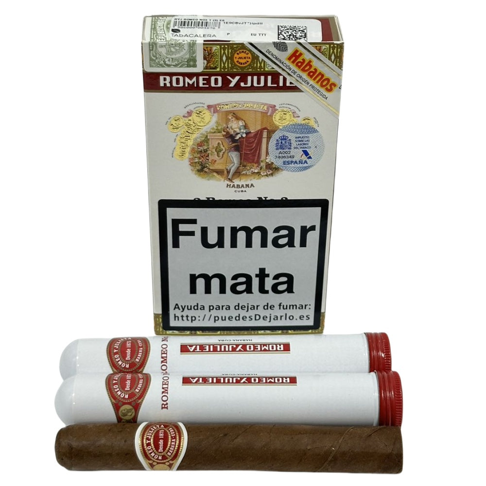 ROMEO Y JULIETA No.3 TUBO 15s 罗密欧与朱丽叶 三号纸盒铝管 15支/盒