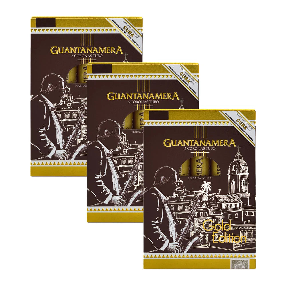 GUANTANAMERA CORONAS TUBO GOLD EDITION 5s 关塔纳摩 高朗拿 金筒限定版 5支/盒X15盒