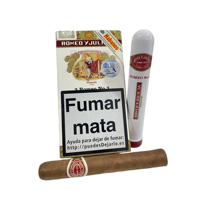 ROMEO Y JULIETA No.3 TUBO 3s 罗密欧与朱丽叶 三号纸盒铝管 3支/盒