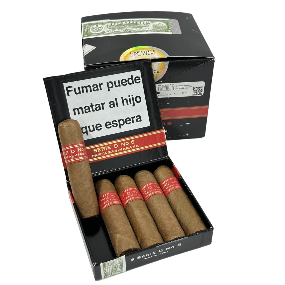 PARTAGAS SERIE D No.6 C/P 25s  帕特加斯  D6号纸盒 5支×5盒 25支/盒