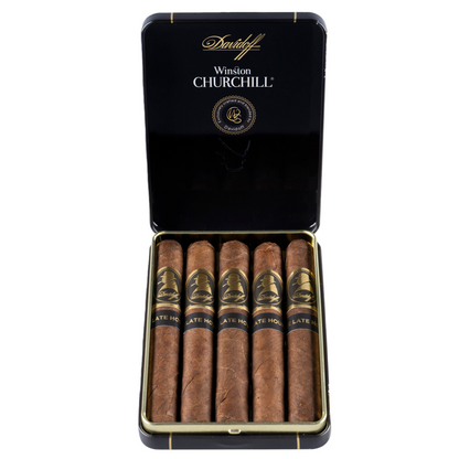DAVIDOFF WINSTON CHURCHILL THE LATE HOUR PETIT PANETELA 5s 大卫杜夫 温斯顿 丘吉尔 至暗时刻 小宾丽 铁盒 5支/盒