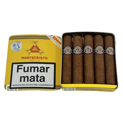 MONTECRISTOS MEDIA CORONA  25s   蒙特  半皇冠纸盒 5支×5盒 25支／盒
