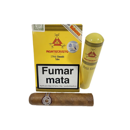 MONTECRISTO PETIT EDMUNDO TUBOS 3s 蒙特 小艾蒙多纸盒铝管 3支/盒