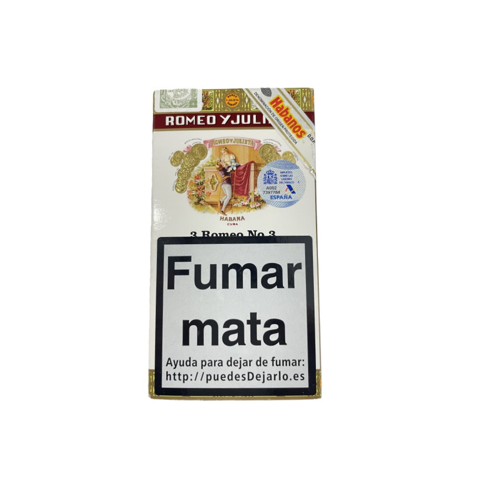 ROMEO Y JULIETA No.3 TUBO 3s 罗密欧与朱丽叶 三号纸盒铝管 3支/盒