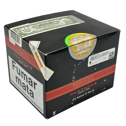 PARTAGAS SERIE D No.6 C/P 25s  帕特加斯  D6号纸盒 5支×5盒 25支/盒