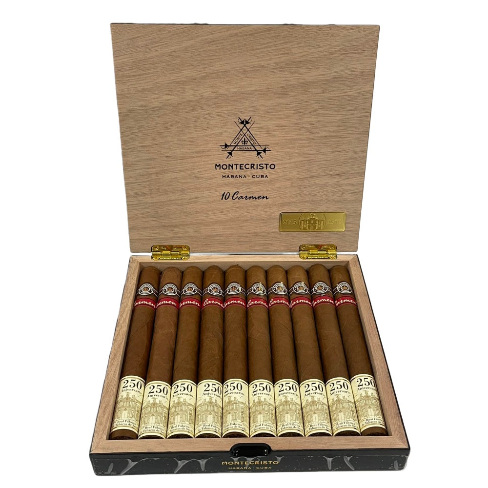 MONTECRISTO Carmen 250 Aniversario Real Fábrica de Tabacos de Sevilla 10s 蒙特卡门 塞维利亚皇家烟草厂 250周年纪念 10支/盒