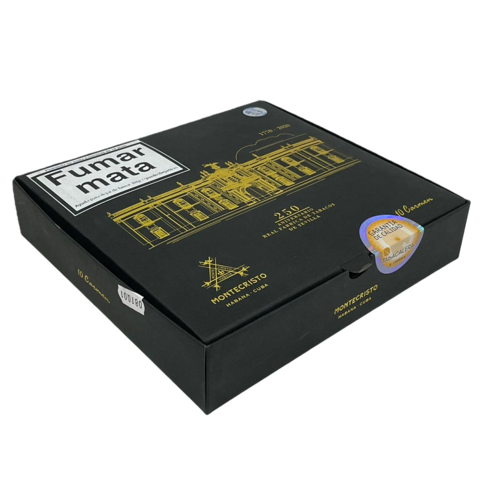 MONTECRISTO Carmen 250 Aniversario Real Fábrica de Tabacos de Sevilla 10s 蒙特卡门 塞维利亚皇家烟草厂 250周年纪念 10支/盒