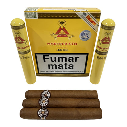 MONTECRISTOS PETIT TUBO 25s 蒙特 小铝管纸盒5支×5盒 25支/盒（澳门）