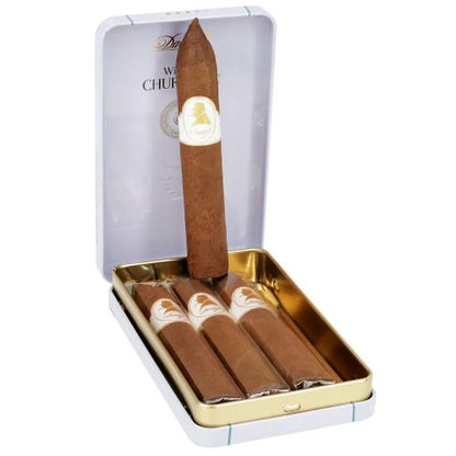DAVIDOFF WINSTON CHURCHILL BELICOSO 20s 大卫杜夫 温斯顿 丘吉尔 小鱼雷 铁盒 4支/盒 X 5盒