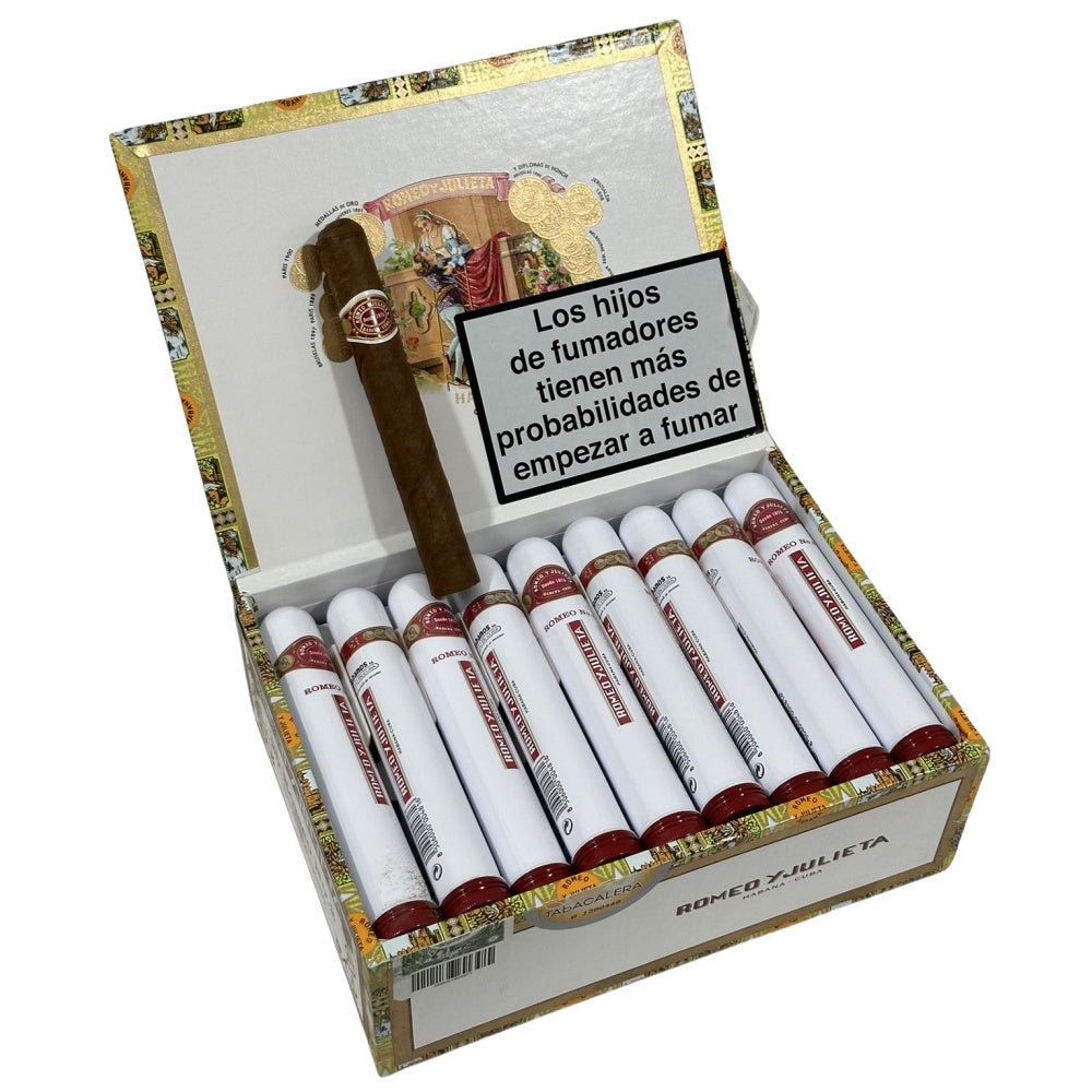 ROMEO Y JULIETA No.2 TUBO 25s 罗密欧与朱丽叶 二号铝管 25支／盒