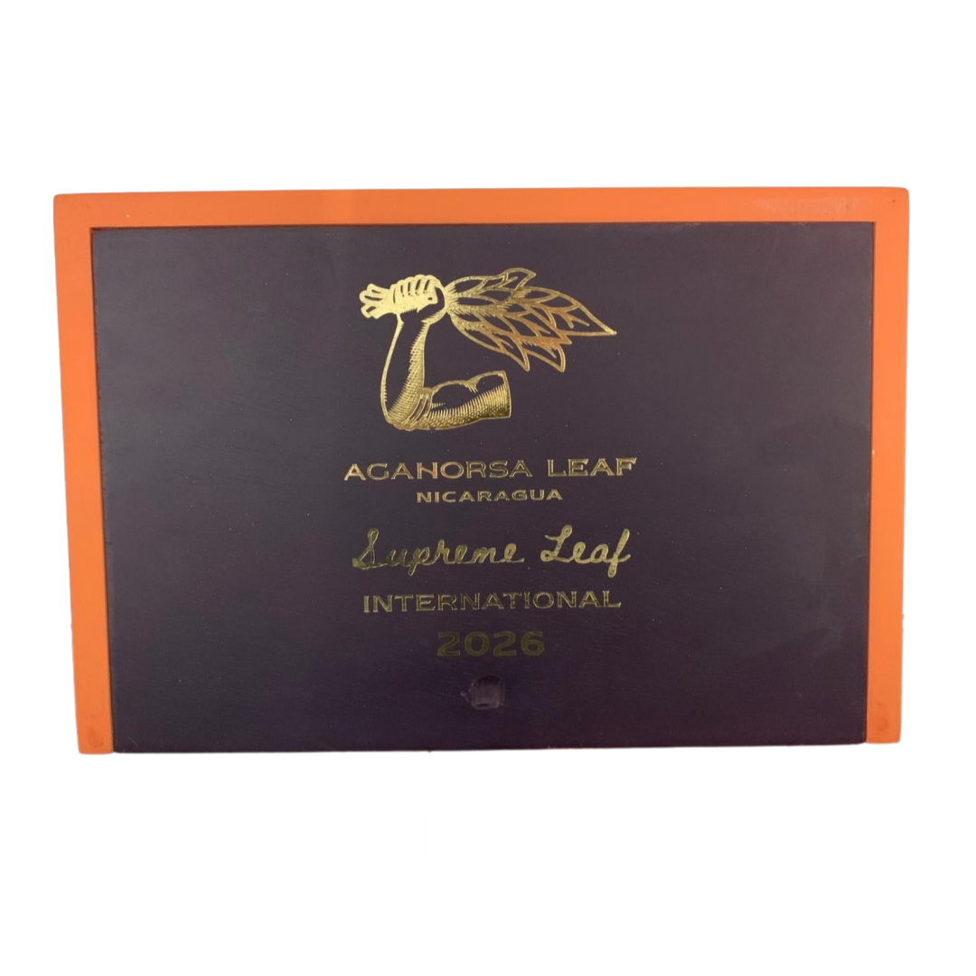 Aganorsa Leaf Supreme Leaf Inter Robusto 2026 10s 紫檀叶 至高叶 国际版 2026 罗布图 10支/盒（国际版内包含（橙、黄标）原封随机发货）