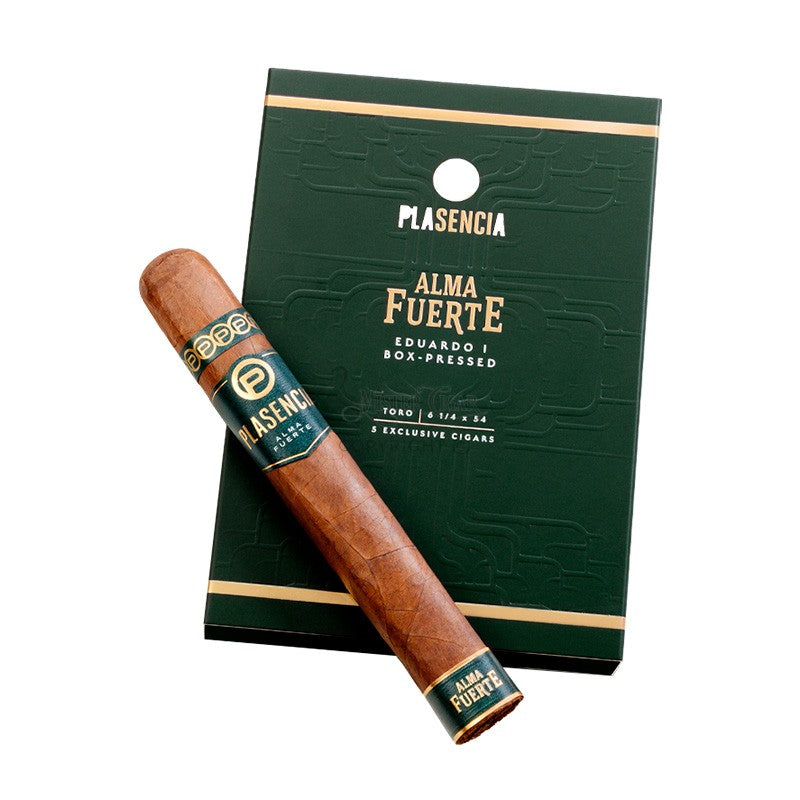 Plasencia Alma Fuerte Eduardo I Colorado Claro Toro 5s 帕拉森 烈魂系列 爱德华多1号 科罗拉多州 克拉罗 托罗 5支/盒