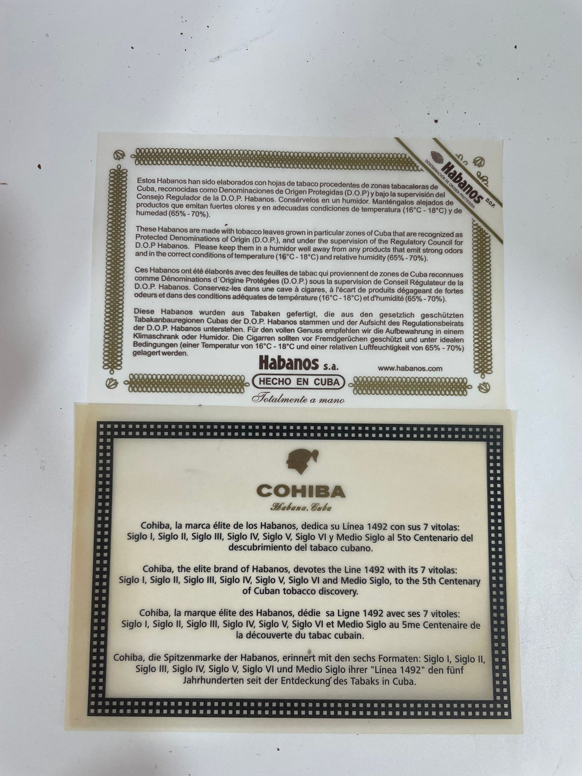 COHIBA  SIGLO II  25s 高希霸 世纪二号 2020年 木盒 25支/盒
