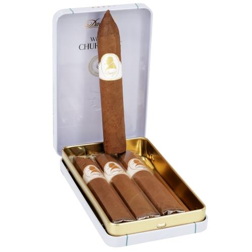 DAVIDOFF  WINSTON CHURCHILL BELICOSO 4s 大卫杜夫 温斯顿 丘吉尔 小鱼雷 铁盒 4支/盒