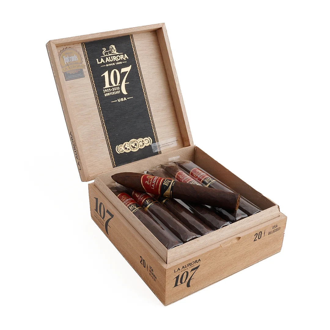La Aurora 107 Maduro Usa Belicoso 20s 狮子王 107 马杜罗 比利高  20支/盒