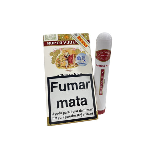ROMEO Y JULIETA No.3 TUBO 3s 罗密欧与朱丽叶 三号纸盒铝管 3支/盒