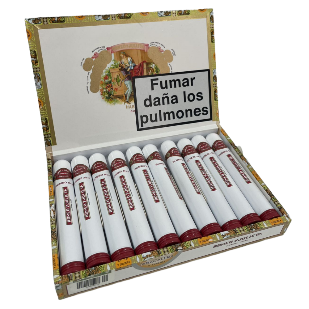 ROMEO Y JULIETA No.3 TUBO 10s  罗密欧与朱丽叶 三号铝管 10支/盒